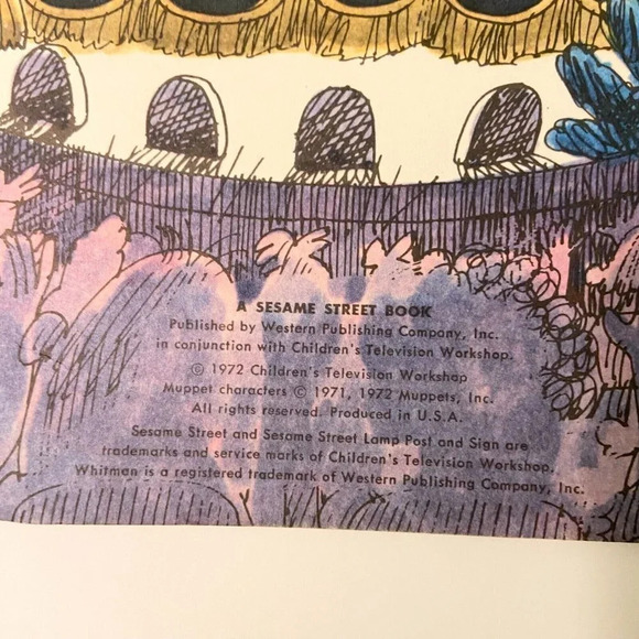 Vintage 1972 Sesame Street The Mumford and Grover Book Subtracting Trick - Picture 7 of 12